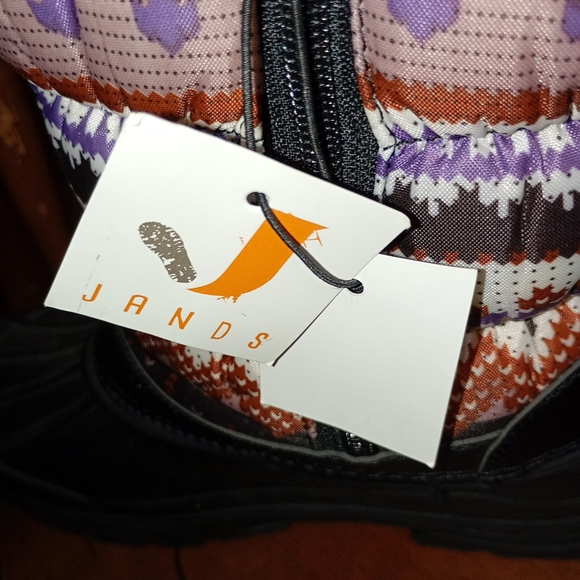 Cozy Black and Purple Winter Boots with Faux Fur(NWT) - Picture 2 of 4